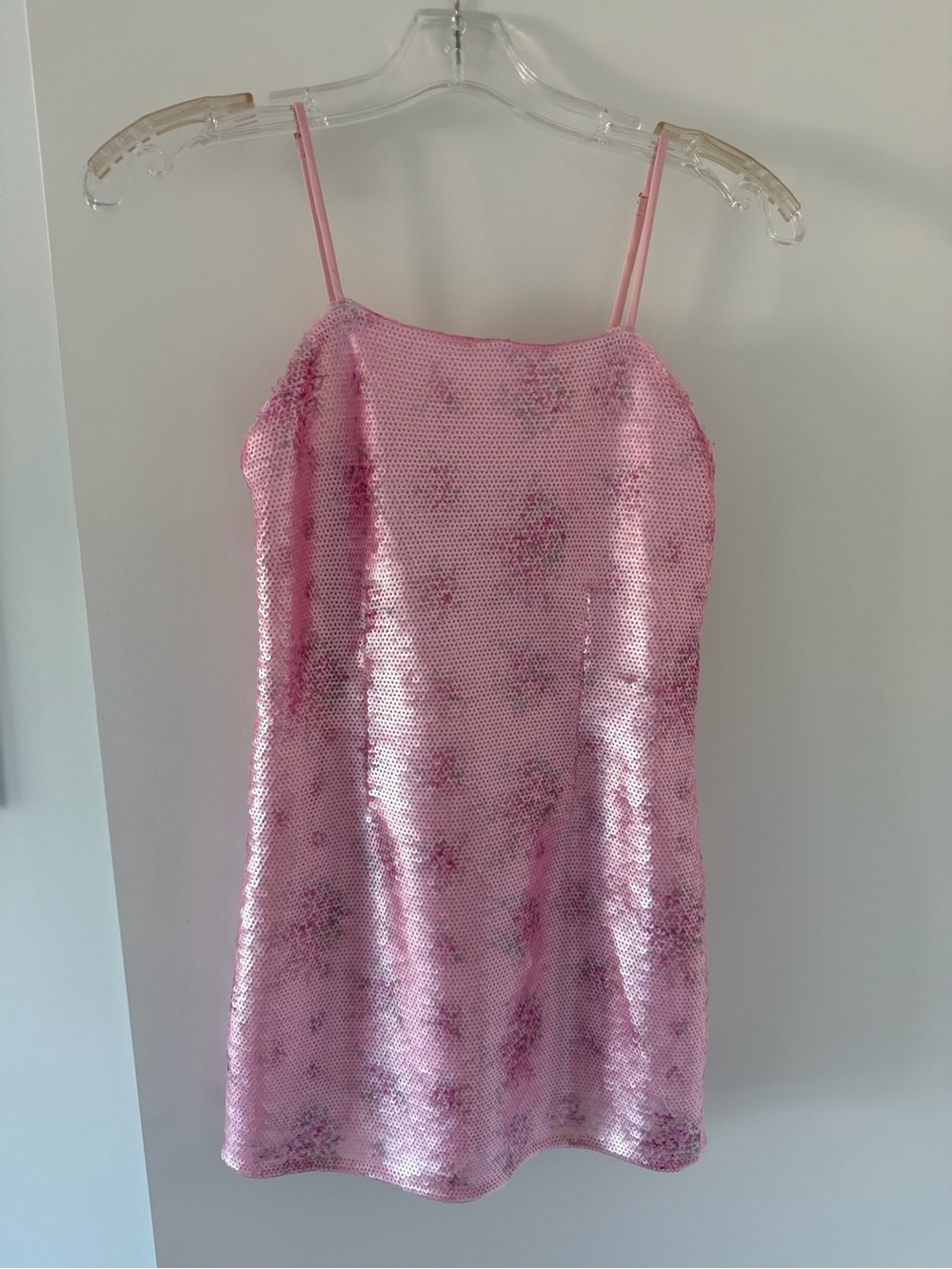 LoveShackFancy Blush Pink Sequin Dress 12Y
